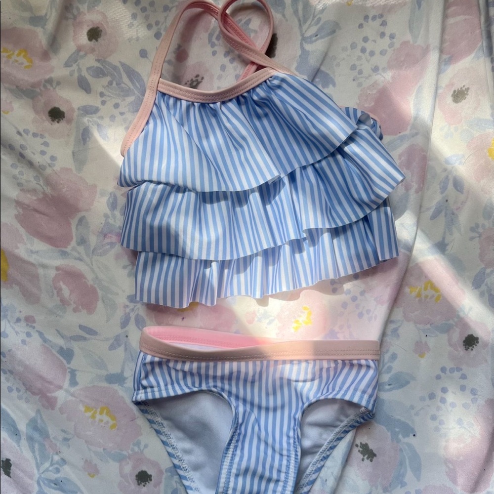 Infant girls swim suits size 6-12 months.